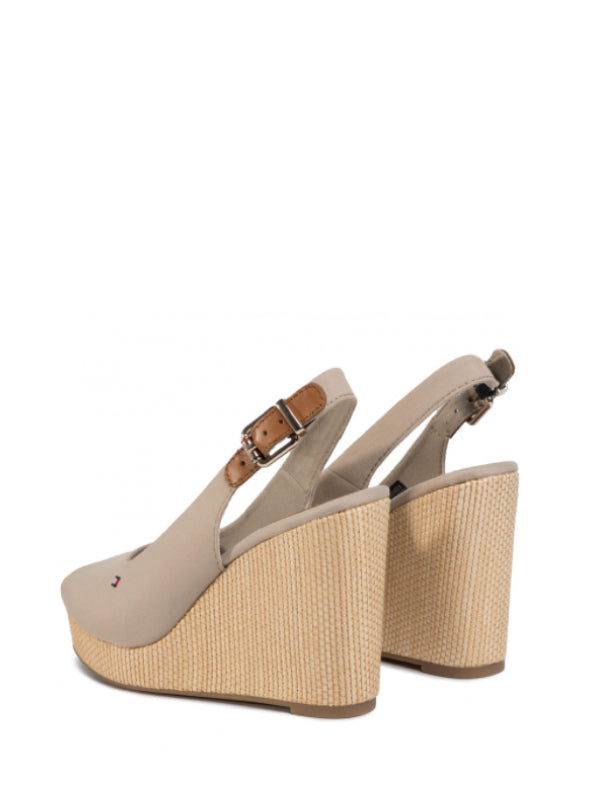 Iconic Elena Sling Back Wedge Stone / 36