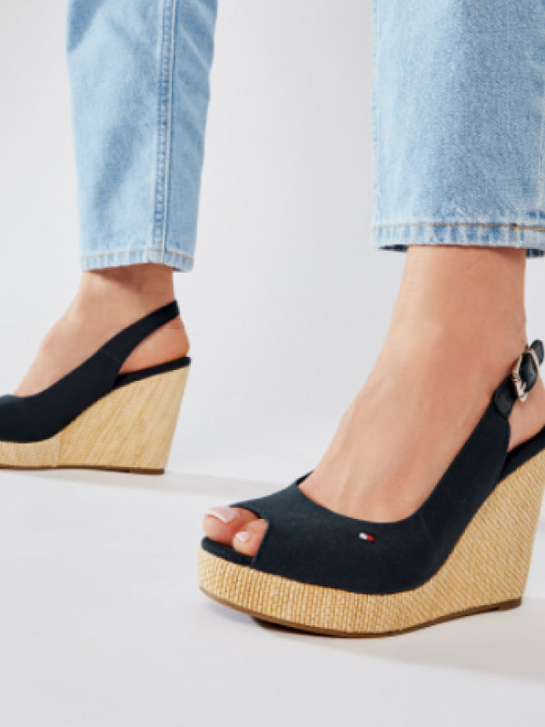 Iconic Elena Sling Back Wedge Desert Sky / 36