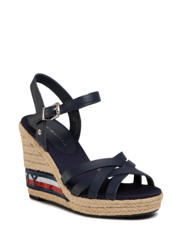 Tommy Sequins High Wedge Sandal Sport Navy / 36