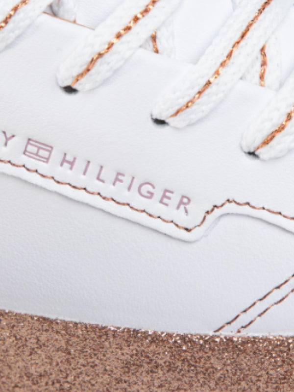 Glitter Foxing Dress Sneaker White/Gold / 36