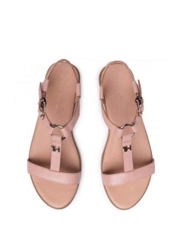 Feminine Leather Flat Sandal Sandbank / 36