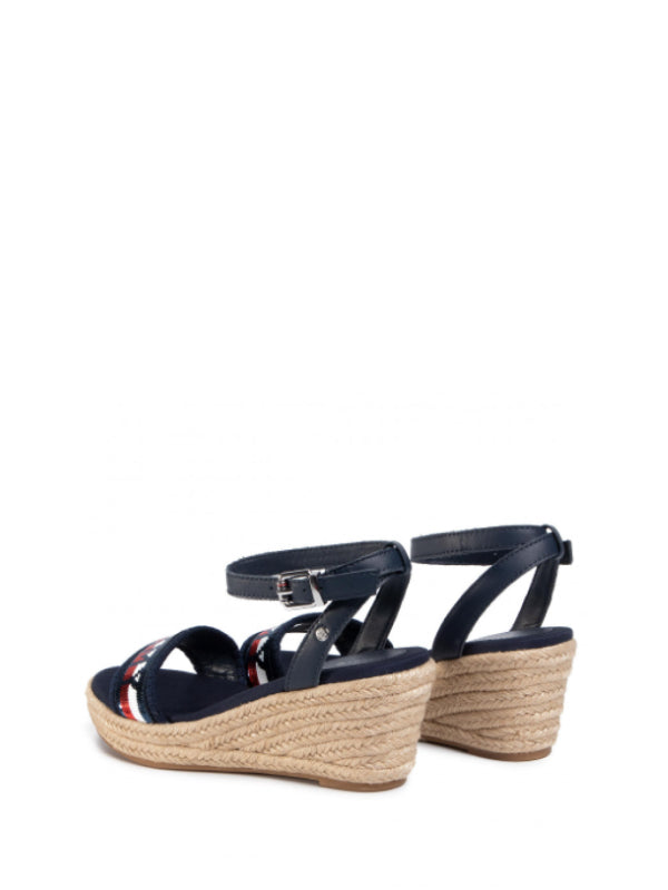 Tommy Sequins Mid Wedge Sandal Sport Navy / 36