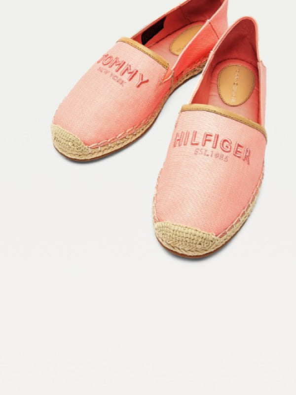 Tommy Embroidery Espadrille Washed Watermelon Pink / 36