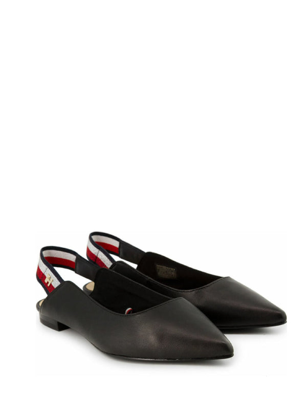 Tommy Strap Flat Ballerina Black / 36