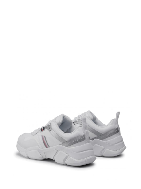 Technical Chunky Tommy Sneaker White/Silver / 36