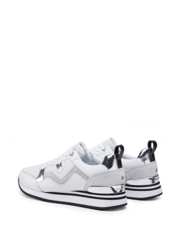 Feminine Active City Sneaker White/Silver / 36