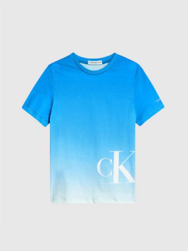 Gradient Monogram Ss T-Shirt Coastal Blue / 10