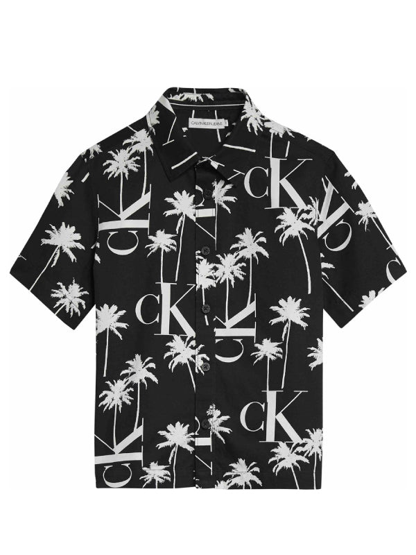 Palm Aop Ss Shirt CK Black AOP Palm / 10