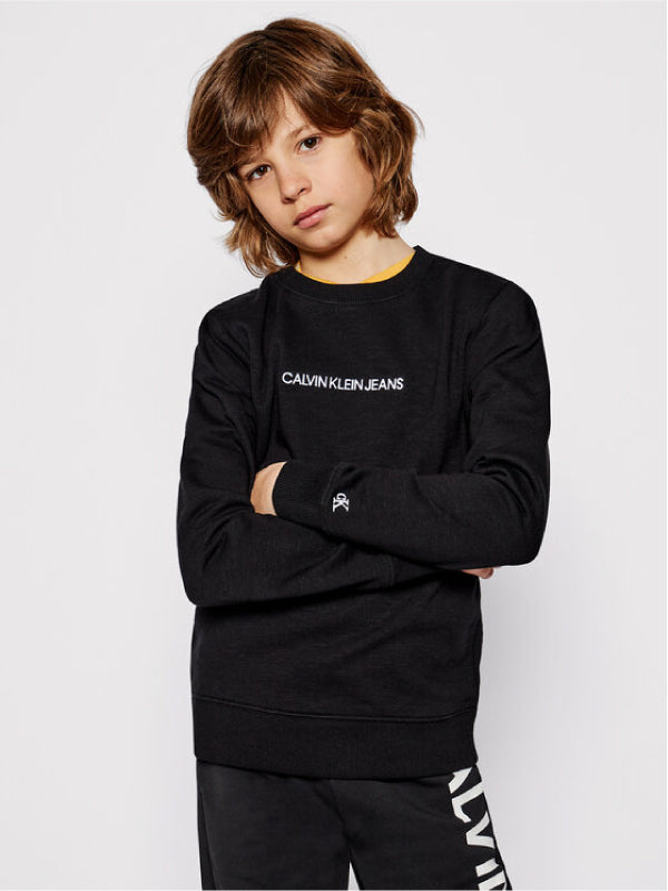 Embroidered Logo Sweatshirt CK Black / 10