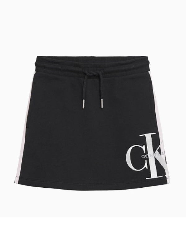 Monogram Stripe Knit Skirt CK Black / 10