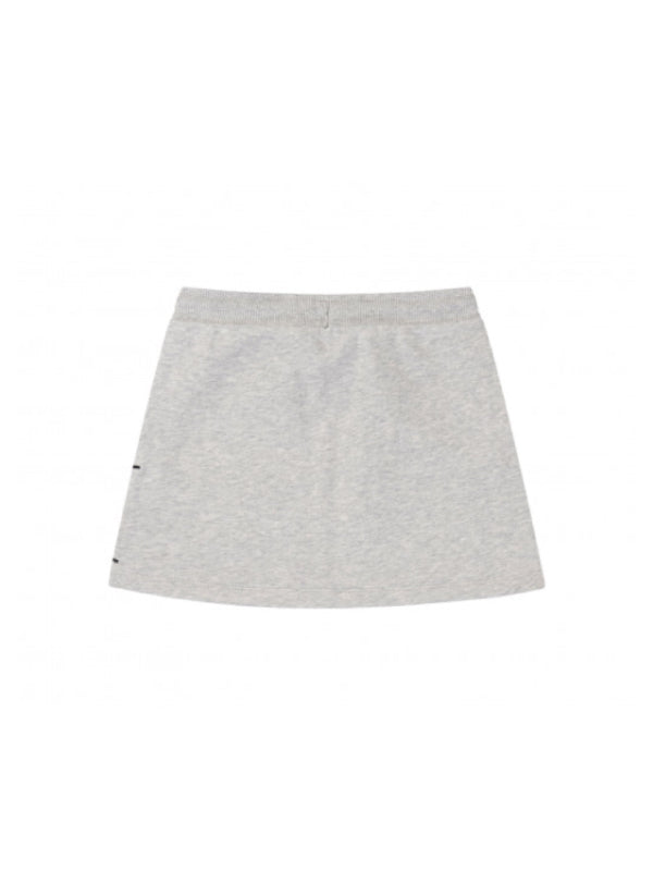 Monogram Stripe Knit Skirt Light Grey Heather / 10