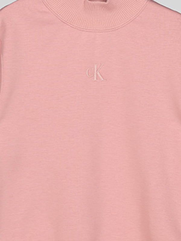 Eyelet Detail Sweatshirt Soothing Pink / 10