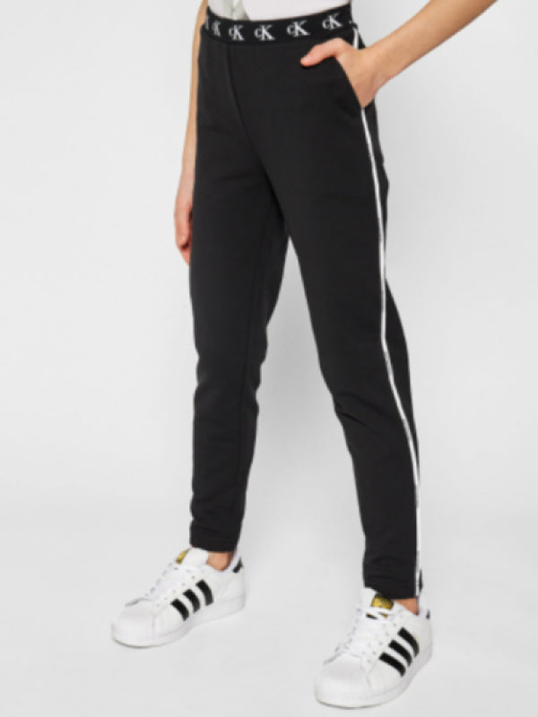 Monogram Str Slim Sweatpant Ck Black / 14