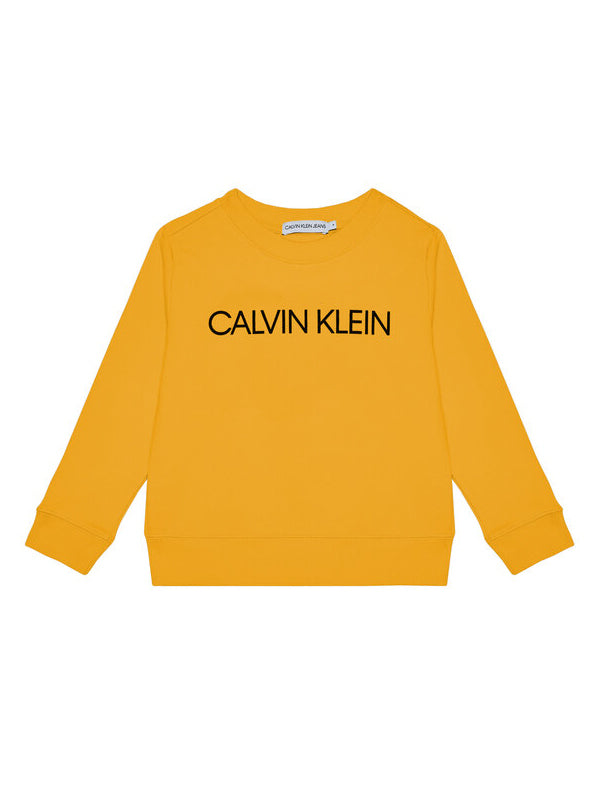 Institutional Logo Sweatshirt Sulfur Yellow / 10