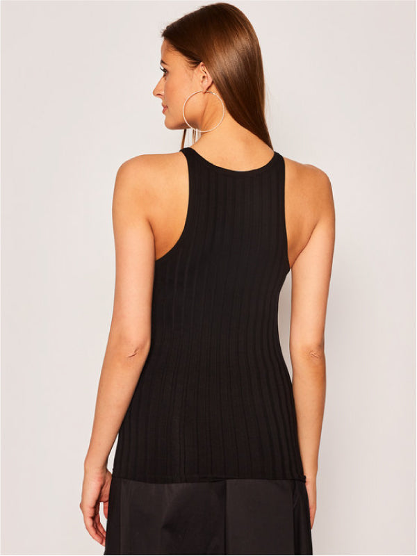 Slim Rib Tank Top CK Black / L