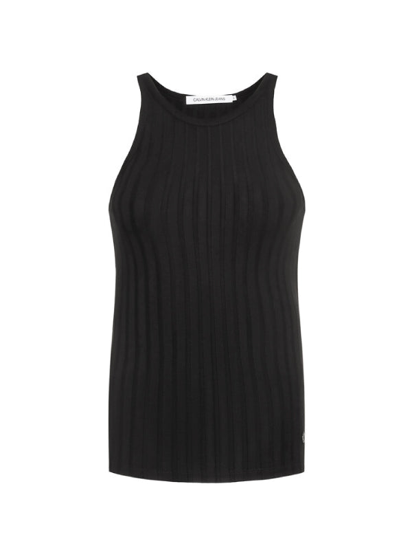 Slim Rib Tank Top CK Black / L