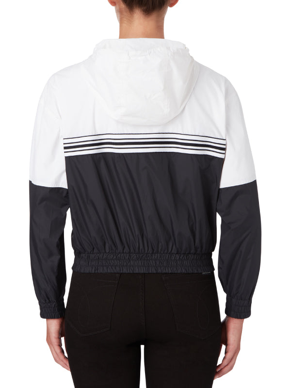 Stripe Tape Hooded Windbreaker CK Black / S