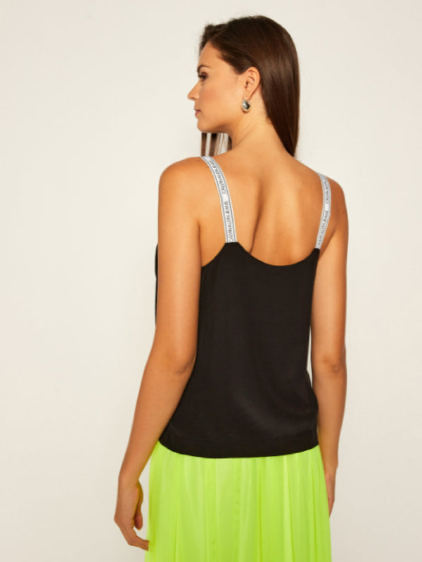 Logo Strap Tank CK Black / L