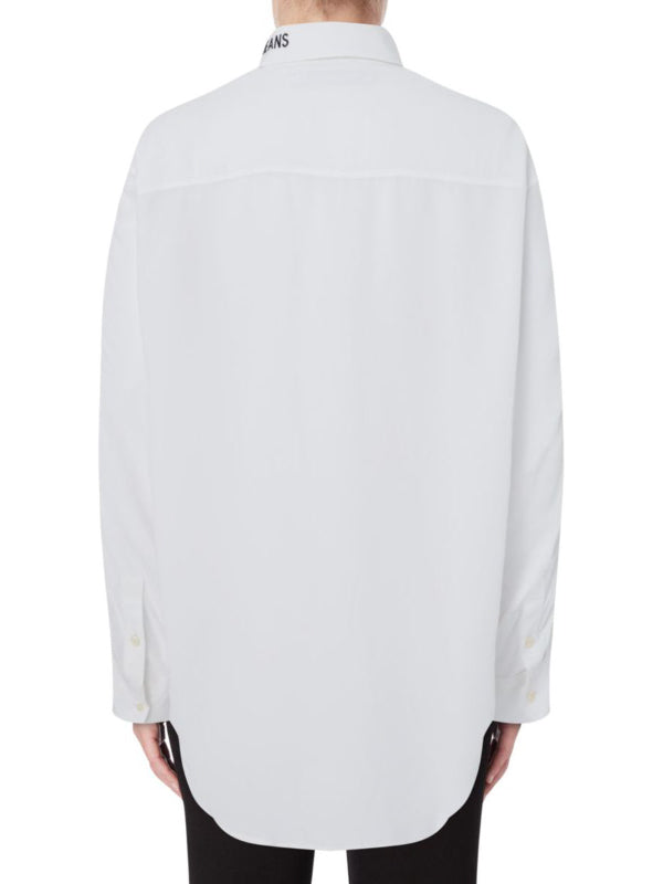 Drapey Shirt With Mesh Tape Bright White / L