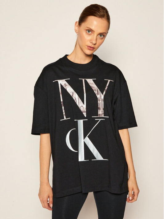 Large Nyck Photo Print T-Shirt CK Black / L