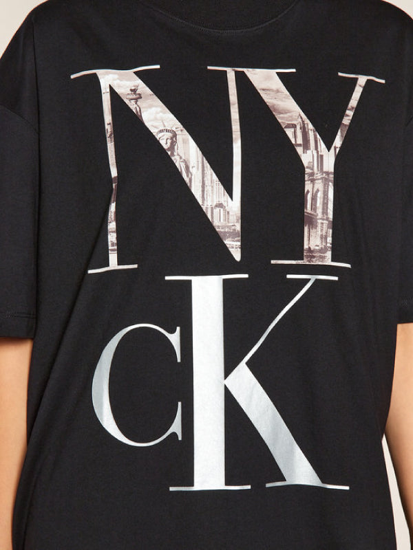 Large Nyck Photo Print T-Shirt CK Black / L