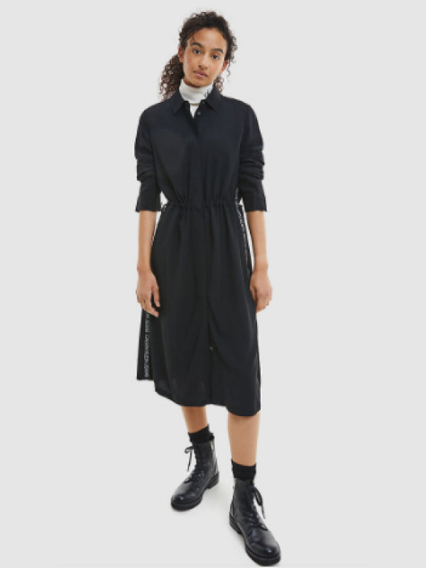 Outline Logo Shirt Dress CK Black / L