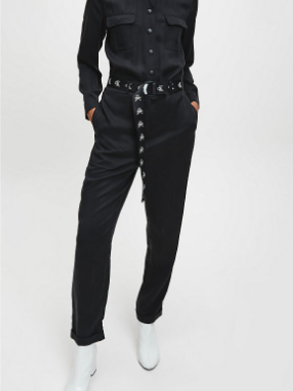 Tapered Utility Jumpsuit CK Black / L