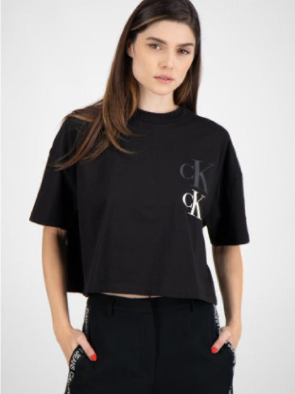 Ck Eco Oversized Tee Ck Black / L