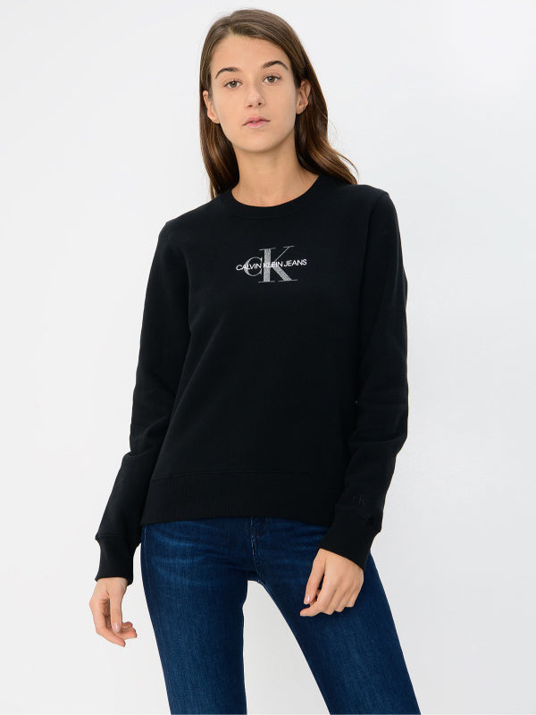 Glitter Monogram Cn Ck Black / L