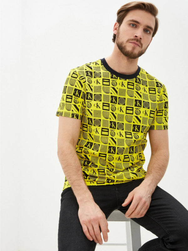 Flyer Aop Relaxed Tee Flyer/ Yellow Aop / L