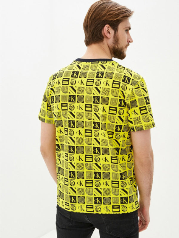 Flyer Aop Relaxed Tee Flyer/ Yellow Aop / L