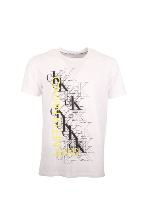 Outlined Monogram Pop Reg Tee Bright White / L