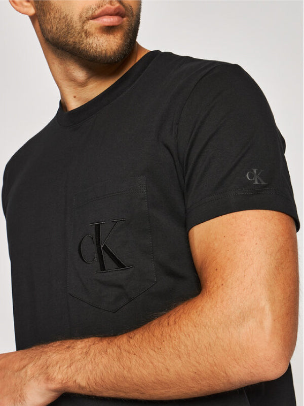 Tonal Pocket Monogram Reg Tee CK Black / L