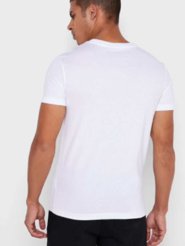 Reflect Stripe Monogram Slim Tee Bright White / L