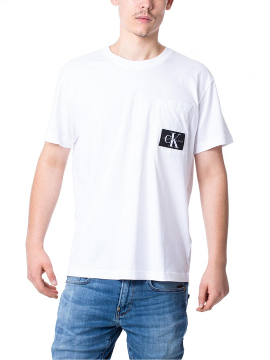 Mixed Media Nylon Pocket Tee Bright White / L