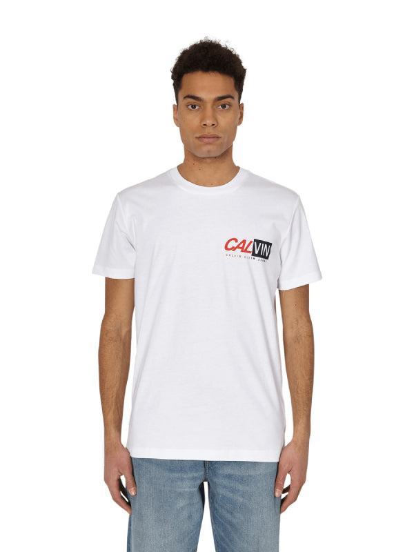 Multiple Logo Front Reg Tee Bright White / L