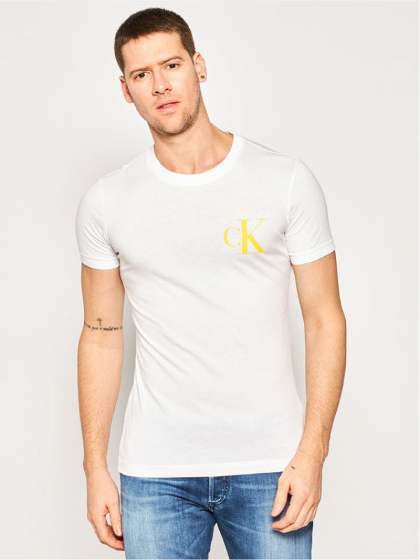 Instit Back Pop Logo Slim Tee Bright White / L