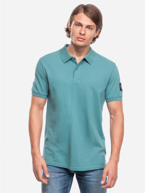 Monogram Badge Polo Vapor Green / L