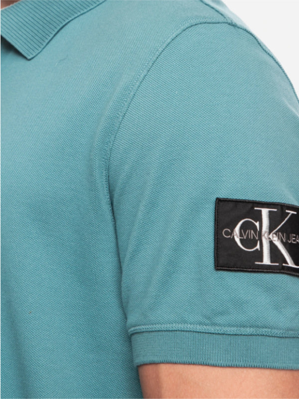 Monogram Badge Polo Vapor Green / L