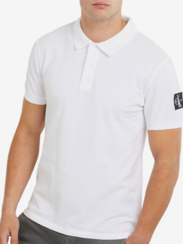 Monogram Badge Polo Bright White / L