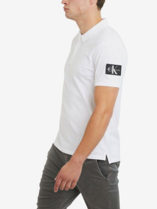 Monogram Badge Polo Bright White / L