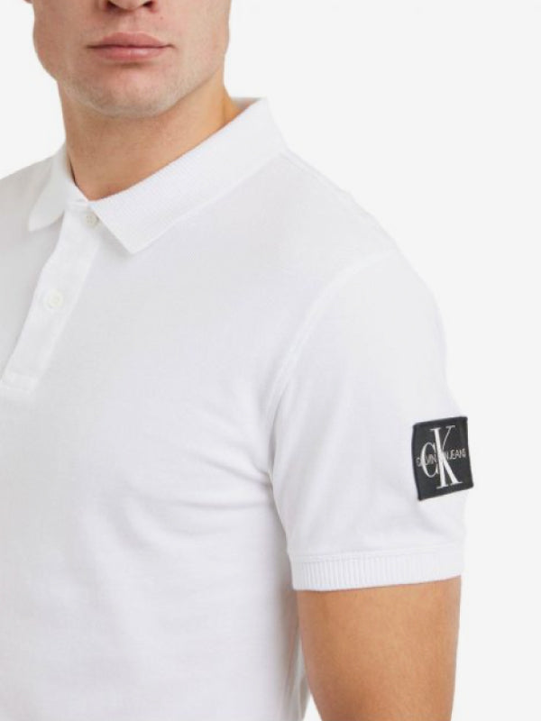 Monogram Badge Polo Bright White / L