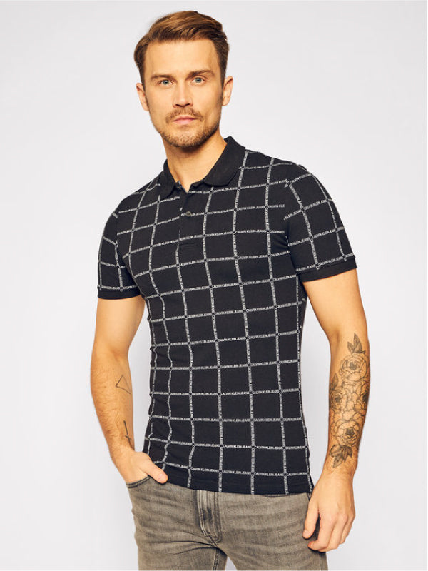 Grid Aop Polo CK Black / M