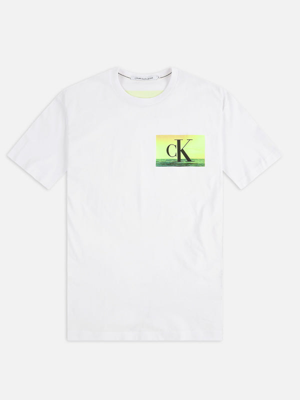 Festival Photoprint Tee Bright White / L