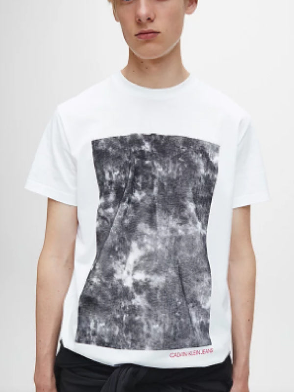 Cloud Photoprint Tee Bright White / L