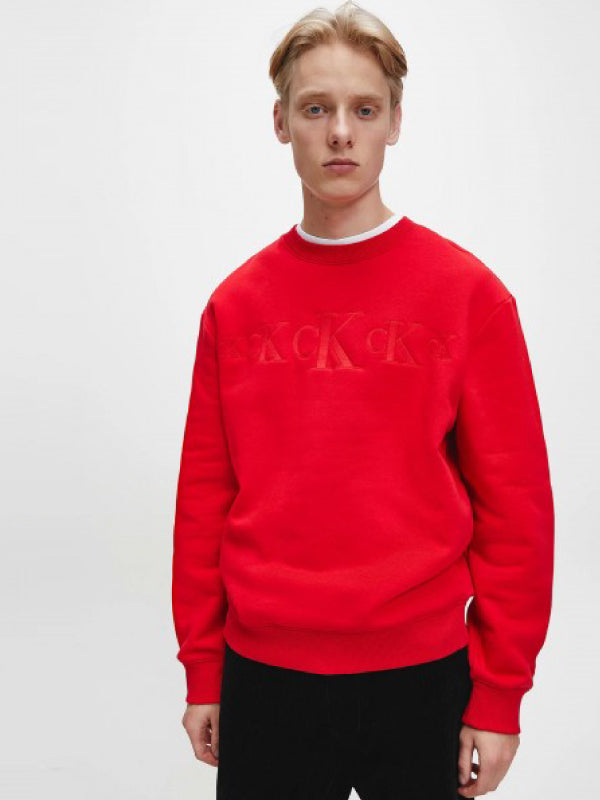 Ck Eco Crew Neck Red Hot / L