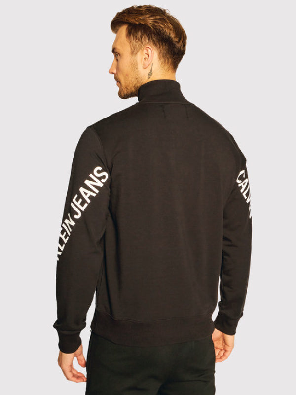 Stretch Logo Half Zip CK Black / L