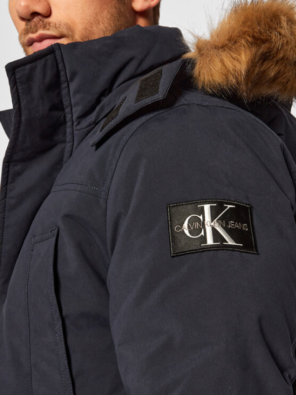 Fur Trimmed Down Parka Night Sky / L