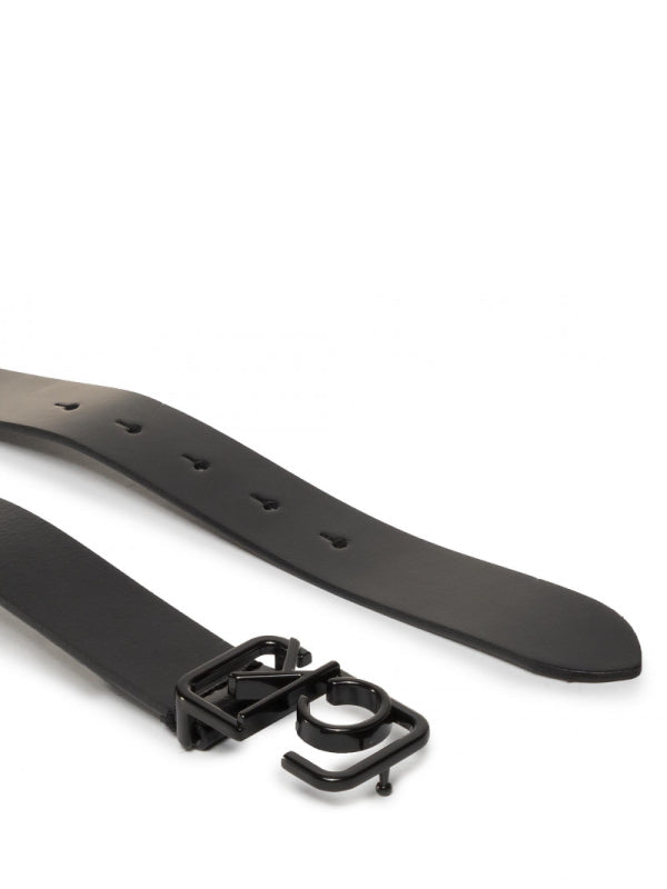 Ck Signature 3Cm Belt ALL BLACK / 85