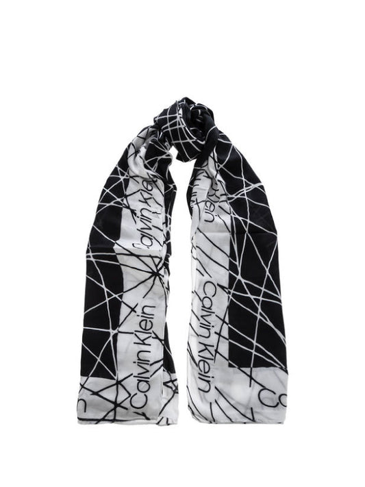 Scribble Scarf 70X180 BLEACHED SAND/SILVER PINK / OS